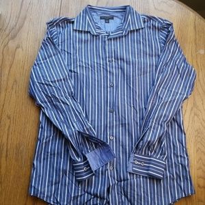 Mens button up shirt long sleeve.  E